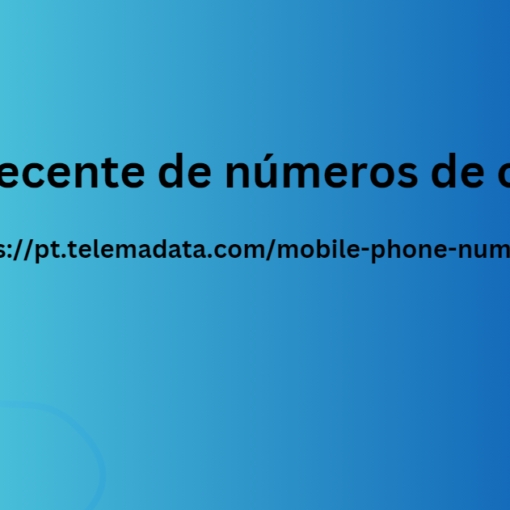 Lista recente de números de celular