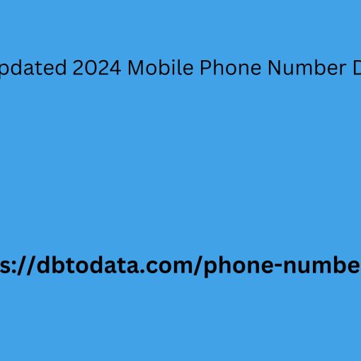 Updated 2024 Mobile Phone Number Data