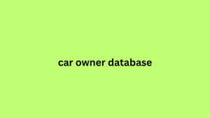 car owner database