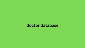 doctor database