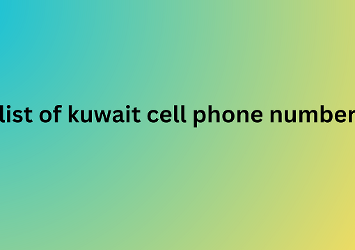 list of kuwait cell phone number