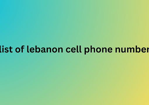 list of lebanon cell phone number