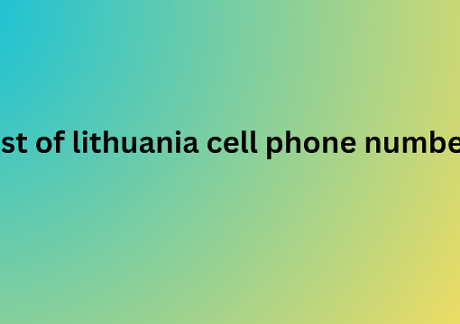 list of lithuania cell phone number