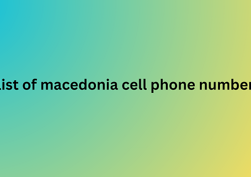 list of macedonia cell phone number