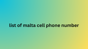 list of malta cell phone number