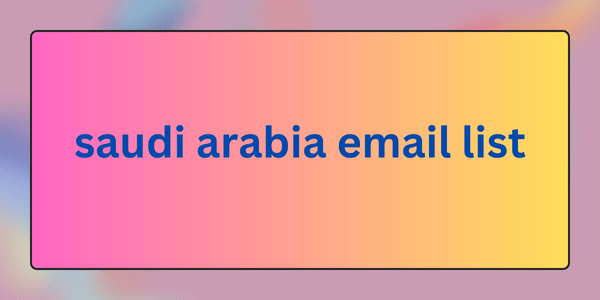 saudi arabia email list