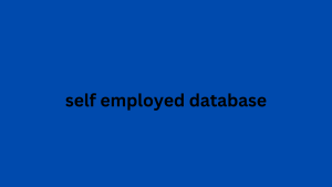 self employed database