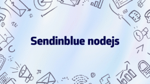 Sendinblue nodejs