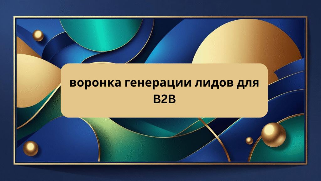 воронка генерации лидов для B2B